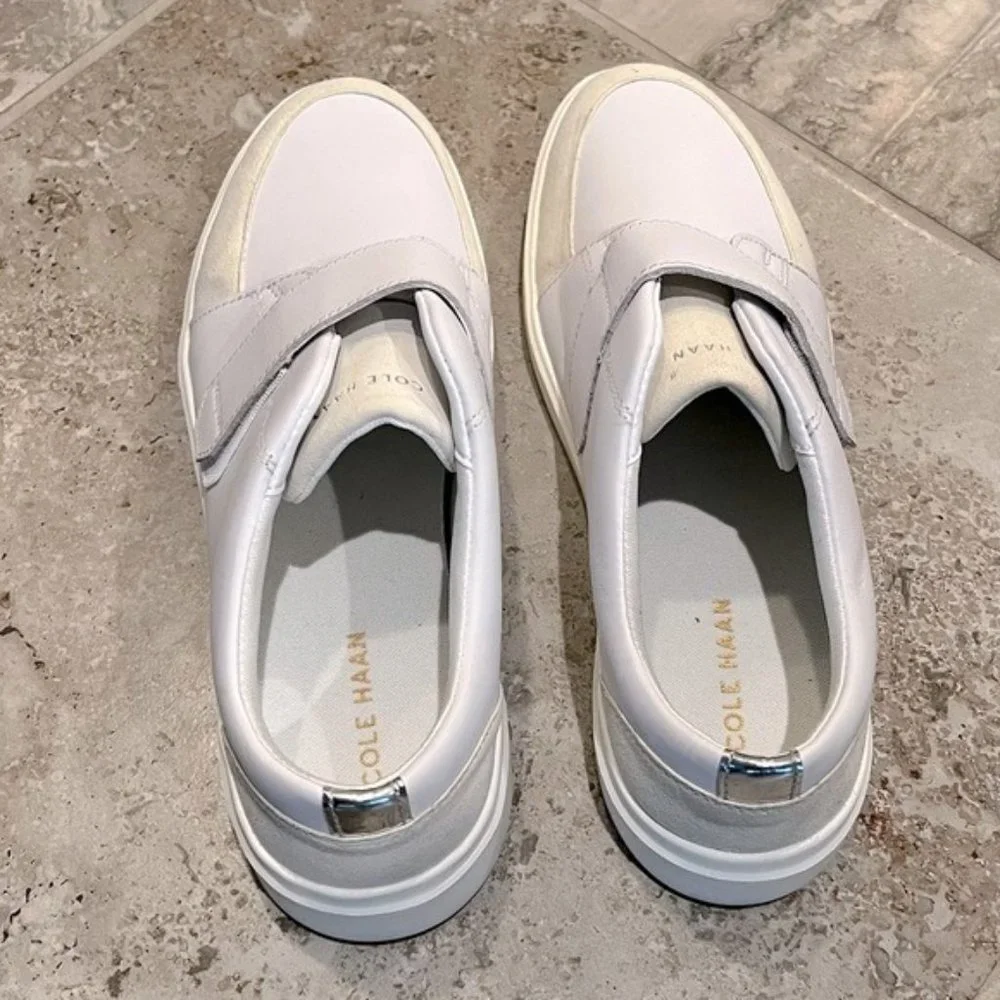 Cole Haan Sneakers Grand CrossCourt Monk Strap City White Size 11M NWT